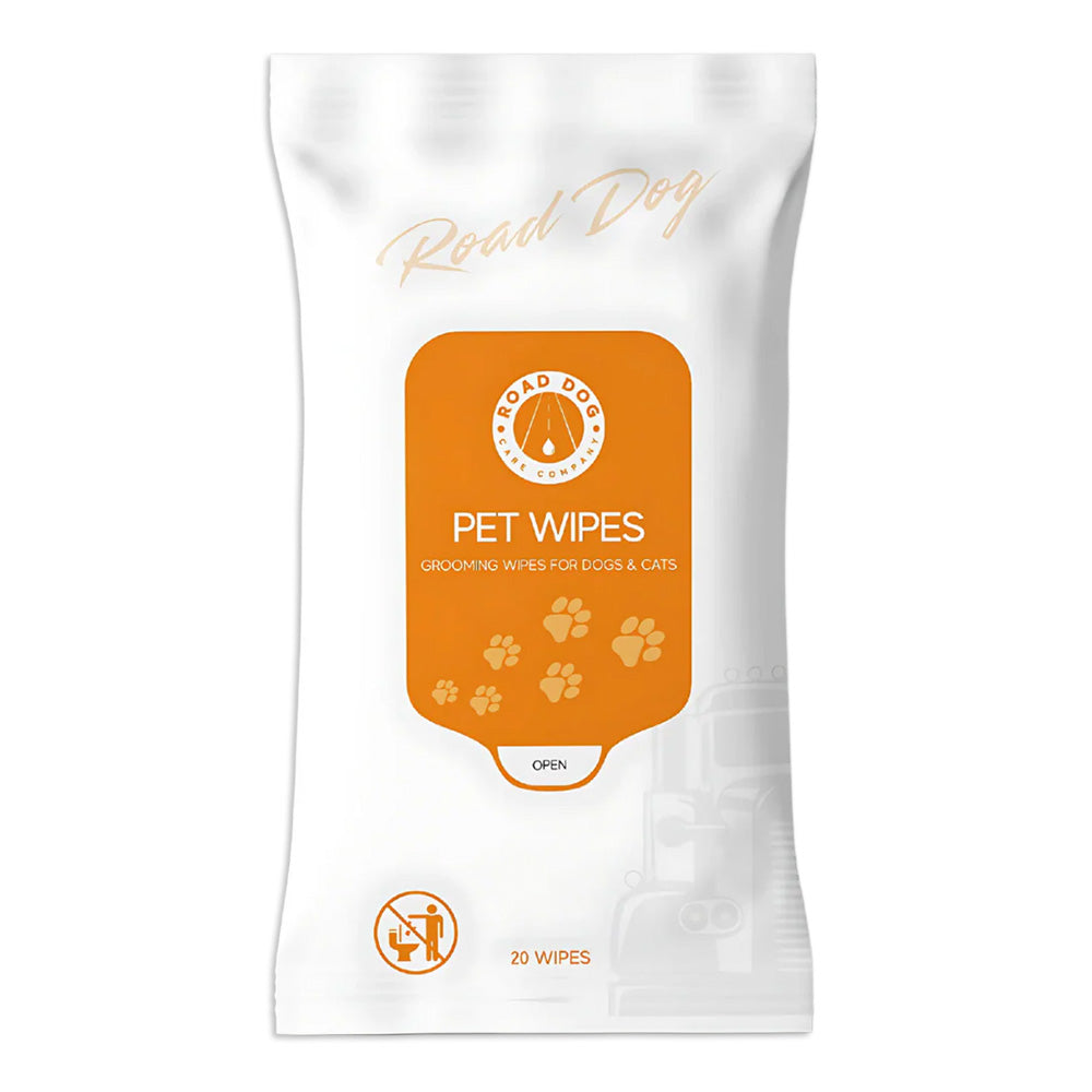 Pet Grooming Wipes for Dogs and Cats - 20 Pack