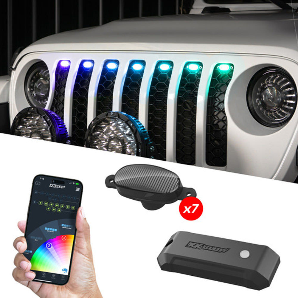 XKMax Seven Piece Grill RGB Light LED Kit