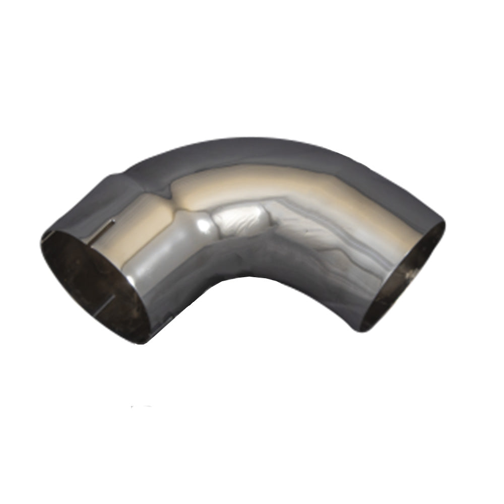 4"D, 8" x 8" OD/ID 90 Degree Chrome Elbow