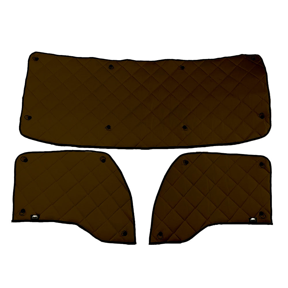 Kenworth T680, T880, W990 ZenEclipse Blackout Window Covers - Brown