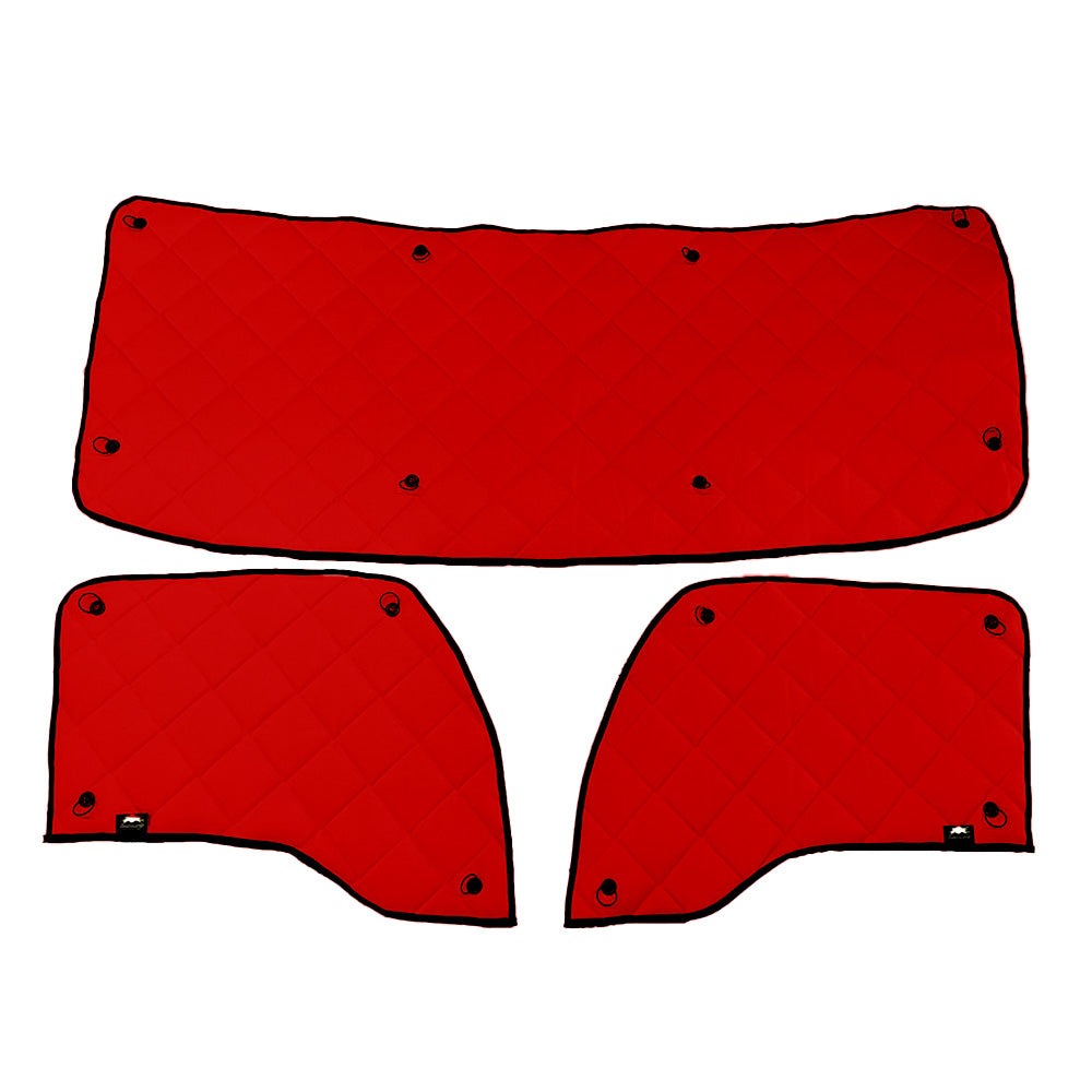 Kenworth T680, T880, W990 ZenEclipse Blackout Window Covers - Red