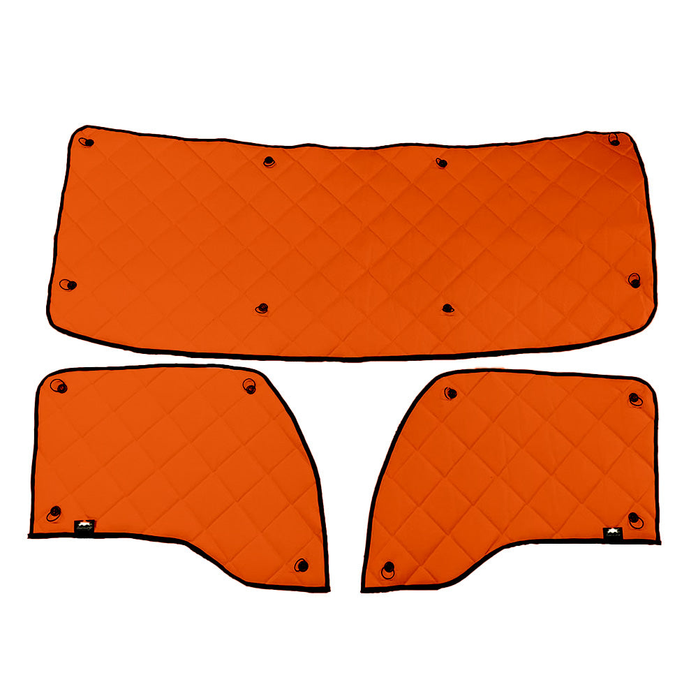 Kenworth T680, T880, W990 ZenEclipse Blackout Window Covers - Orange