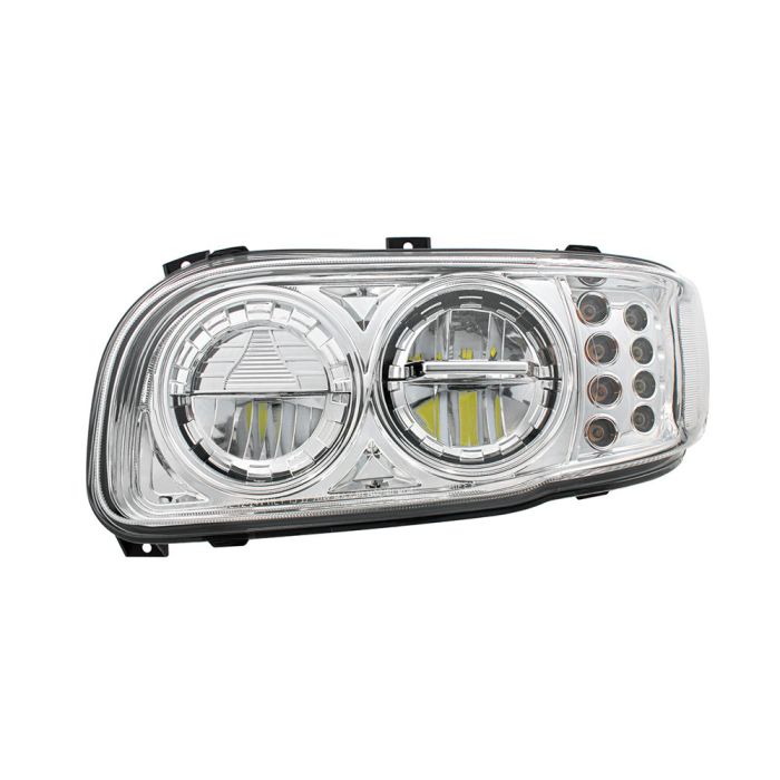PB389, 388, 567 Chrome High Power w/ Turn, Position Light Headlight