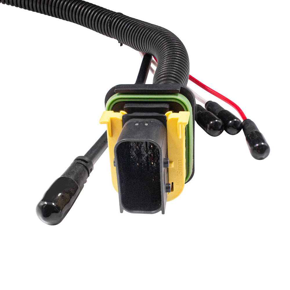 Kenworth W990 Black High Power LED Turn, LED Halo Light Headlight