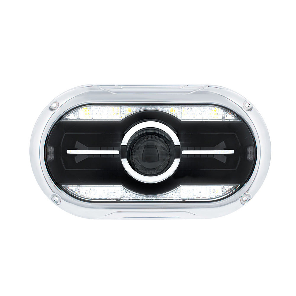 Full Projector LED Head Light with Bezel