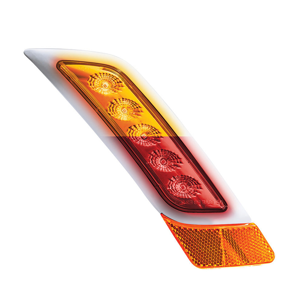 Double Fury Amber, Red 5 LED Fender Turn Signal for PB 579, 587 "“ PS