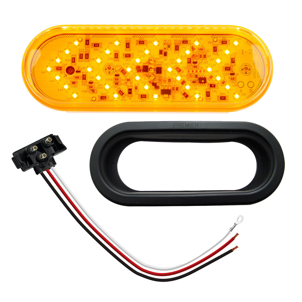 6" Oval Sequential Light Kit with Amber LED
