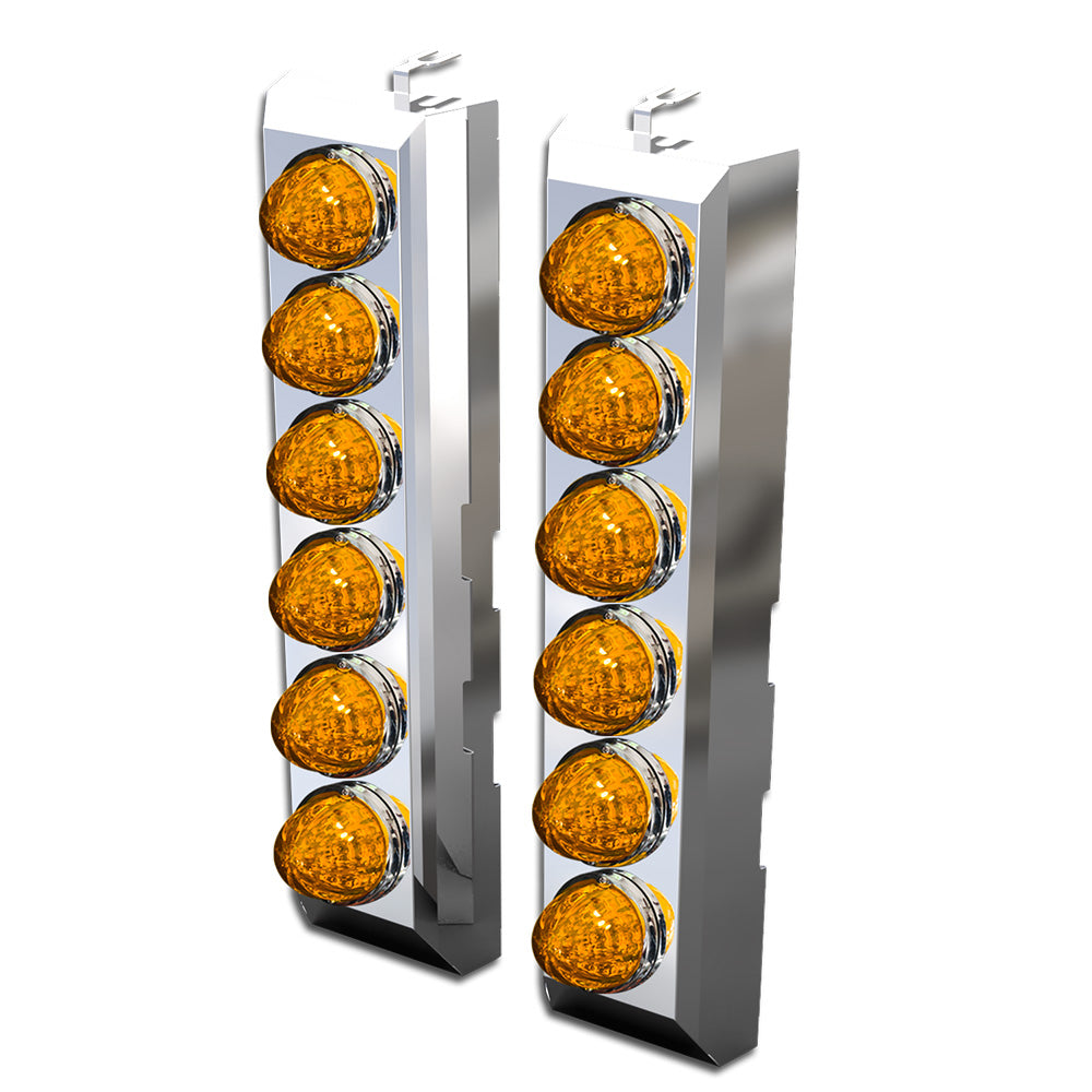 PB 589 2024+ Front SS Breather Light Bar with 12 Watermelon LEDs