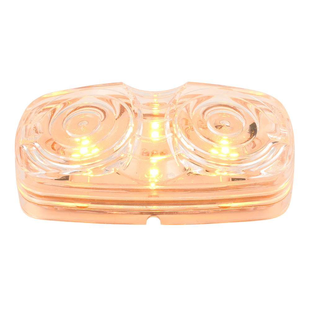 4" Amber/Clear Tiger Eye Dual Function LED Light
