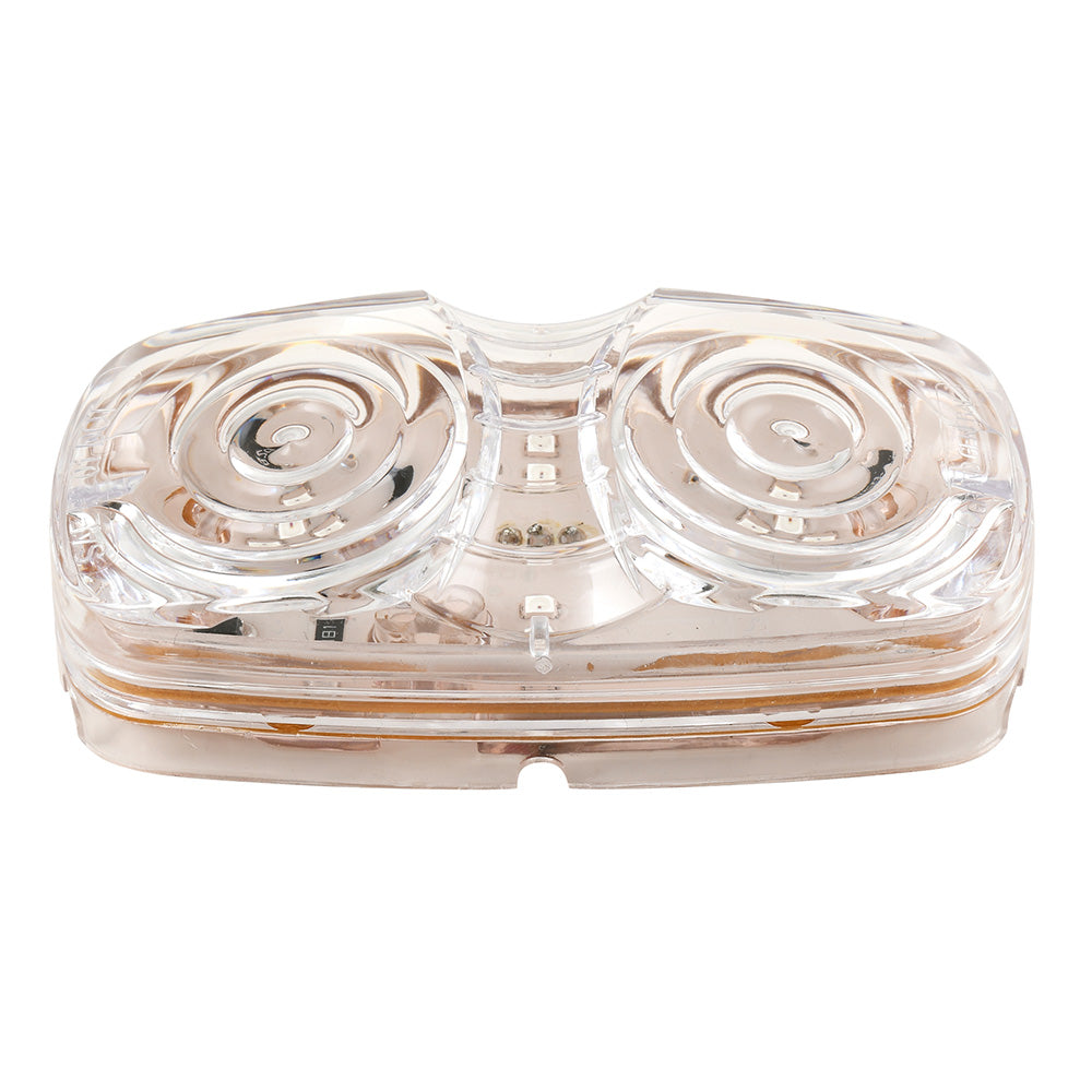 4" Red/Clear Tiger Eye Dual Function LED Light