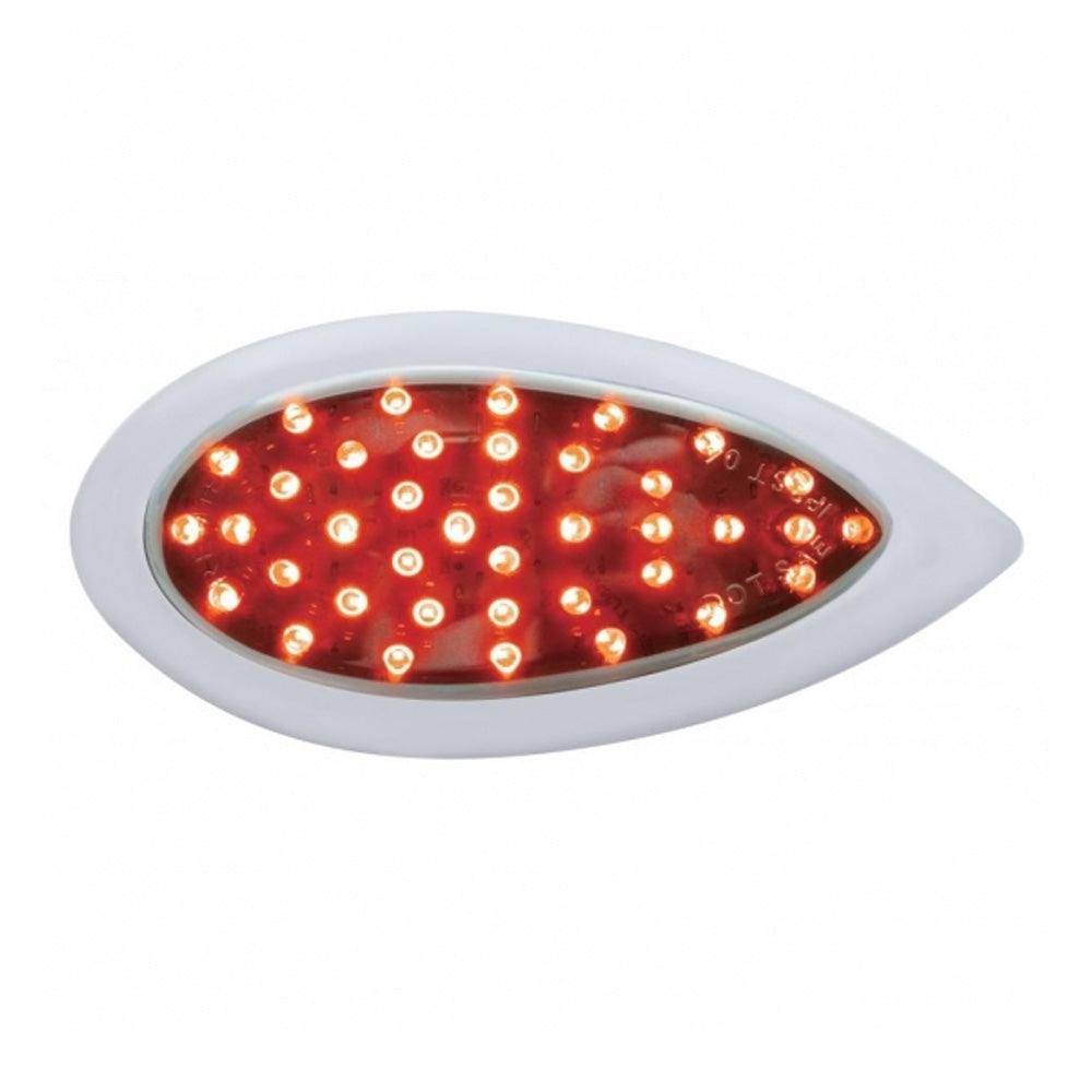 Chrome Lens 39 LED Teardrop with Bezel