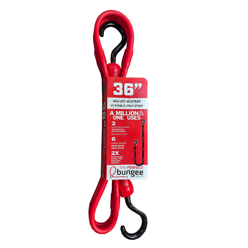 36" Adjustable Red Bungee Strap