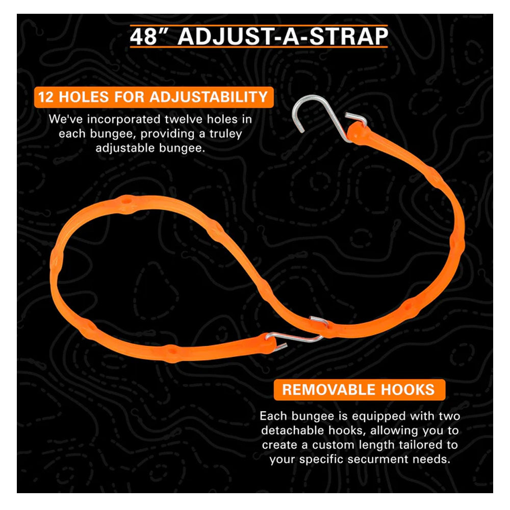 48" Adjustable Red Bungee Cord