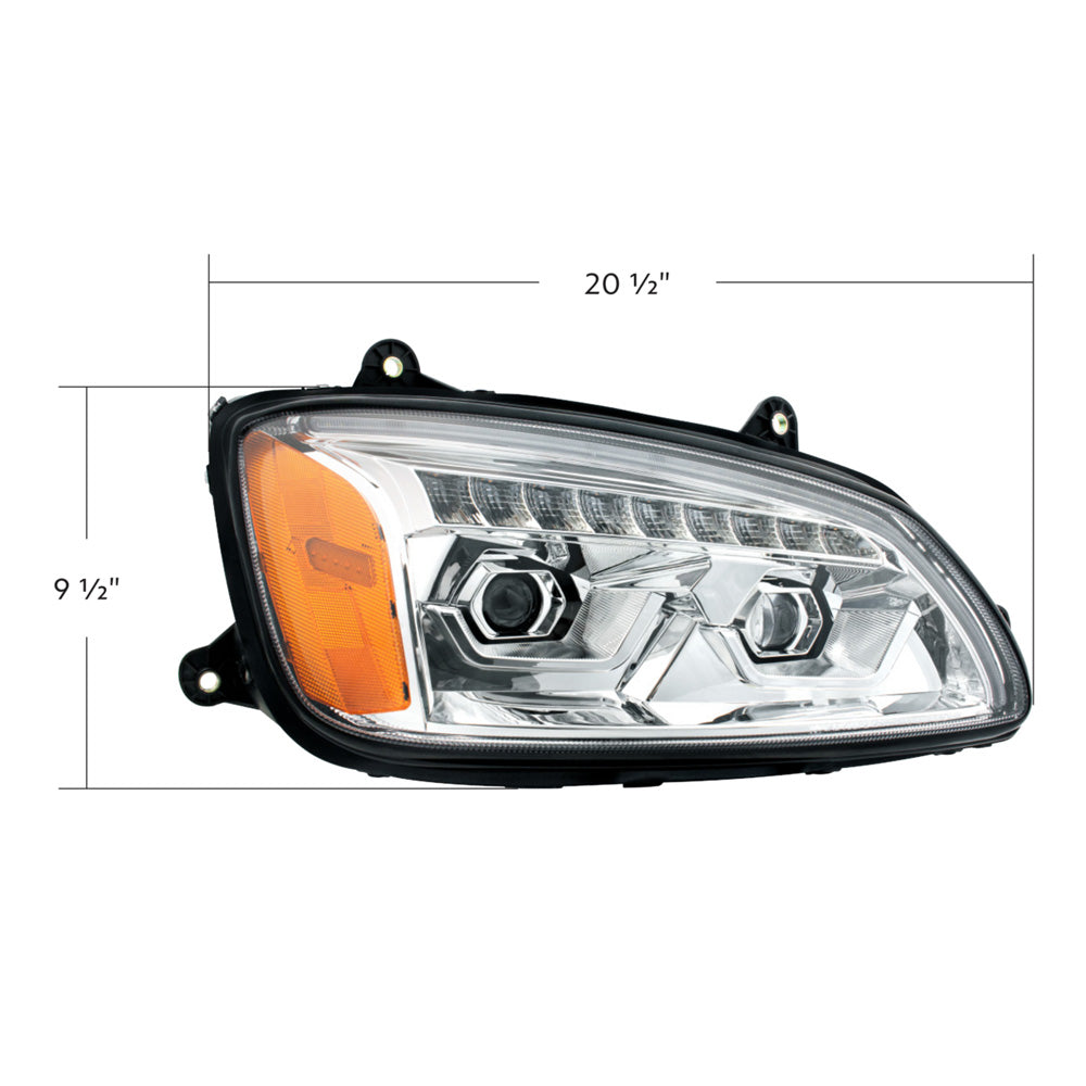 KW T170, T270, T370, T440, T470, T660, T700 LED Projection Headlight w/ Turn Signal