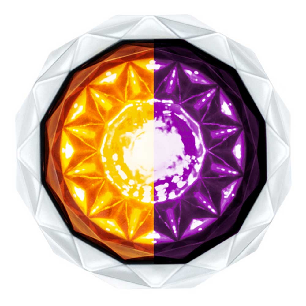 1-1/8" Double Fury 4 LED Crystal Watermelon Clear Lens