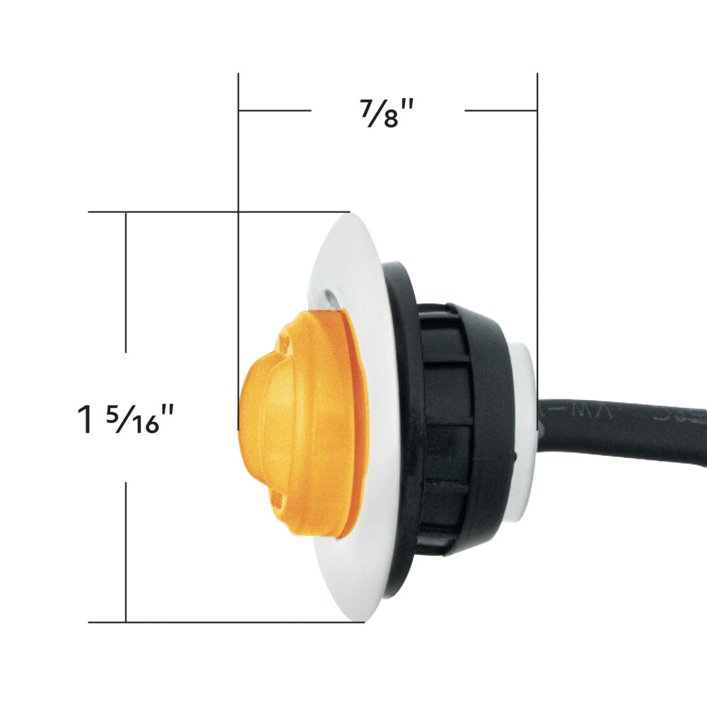 3/4" GloLight 2 LED Mini Light with Stainless Steel Bezel