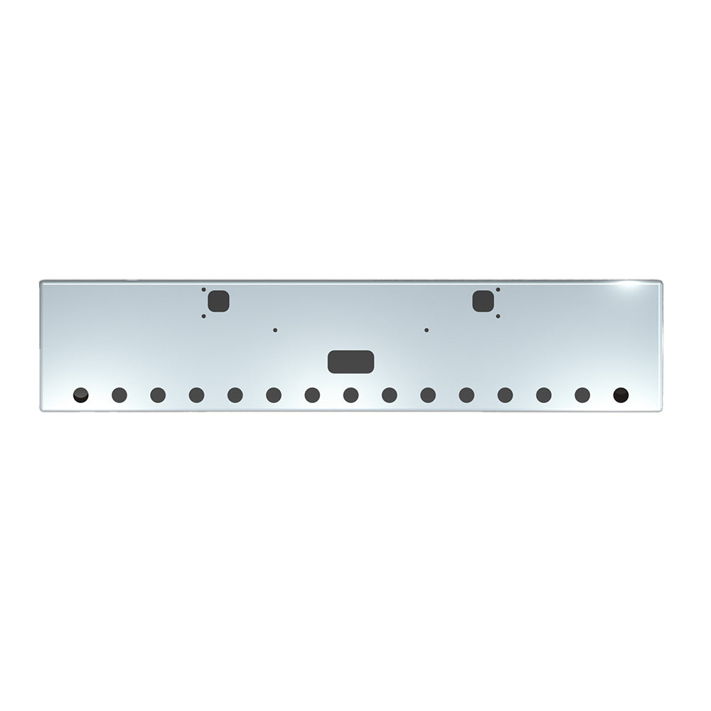 KW 20" Boxed End Bumper with Step, Tow and 2" Light Cutouts