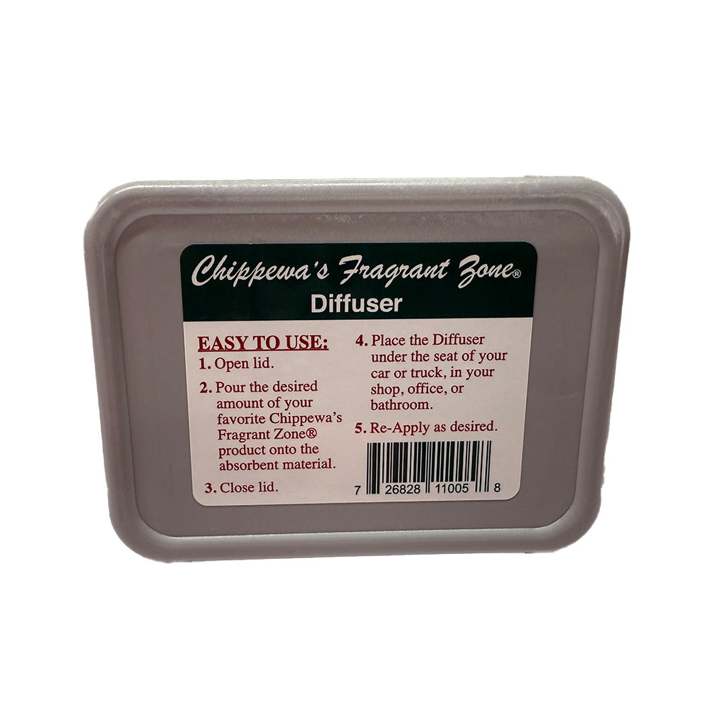 Chippewa"™s Fragrant Zone Rectangular Plastic Diffuser Tin