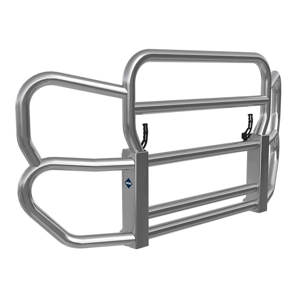 HERD Polished Stainless Grille Guard Gen 4 for FL Cascadia 113, 123