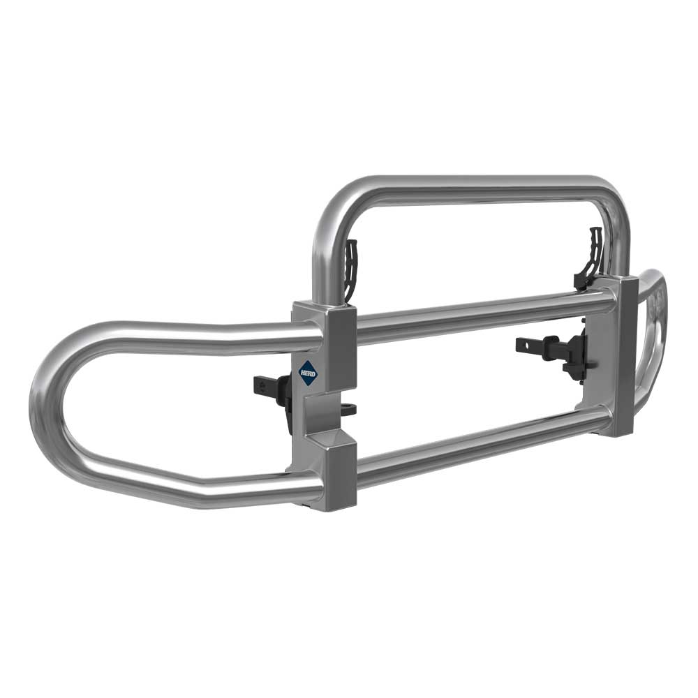 HERD Polished Stainless Grille Guard Gen 4 for Kenworth T680 Next Gen