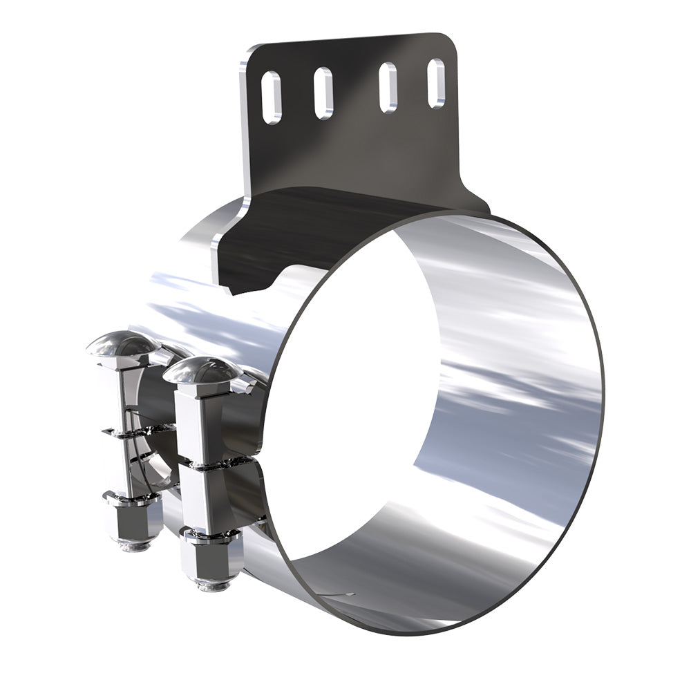 Kenworth Non AeroCab 8"D x 4"W Heavy Duty Top Exhaust Clamp