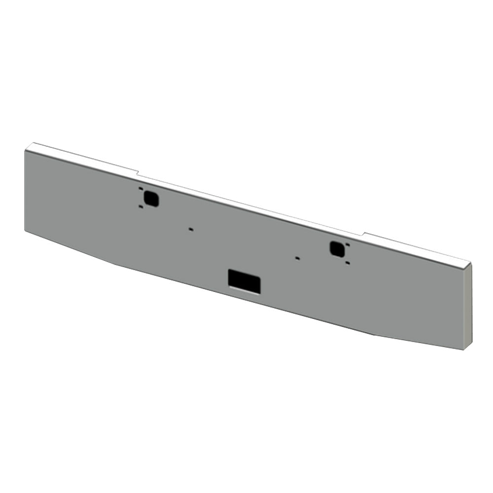 20"-18" Tapered Box End Chrome Bumper with Tow & Step Cutouts