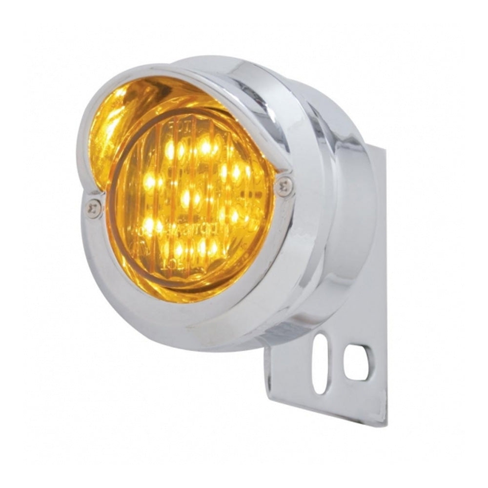 Nine 2" LED Mud Flap Hanger End Light with Visor