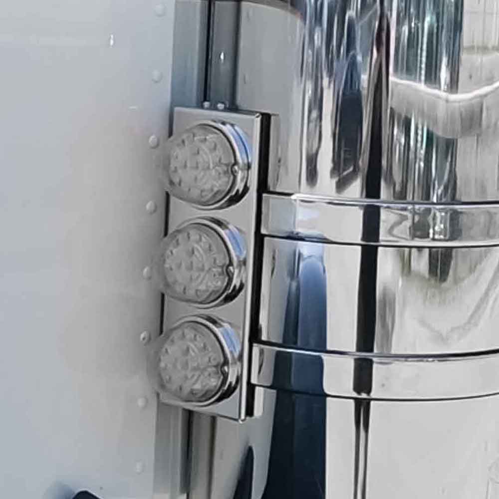 Peterbilt 589 Short Watermelon Front Air Cleaner Light Bar