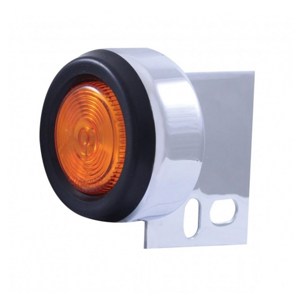 Amber Mud Flap Hanger End Light with Grommet