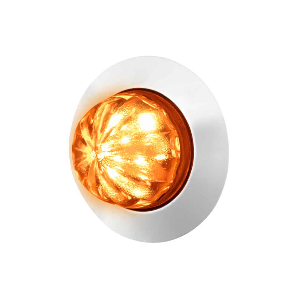 1-1/4" Dual 6 LED Watermelon Light with Stainless Steel Bezel