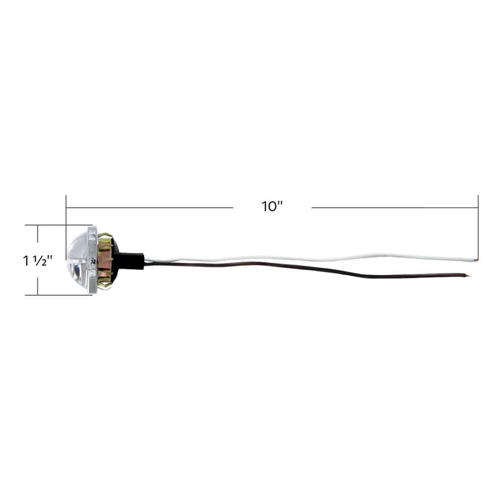 1-1/2" White 4 LED License Light - 2 Pack
