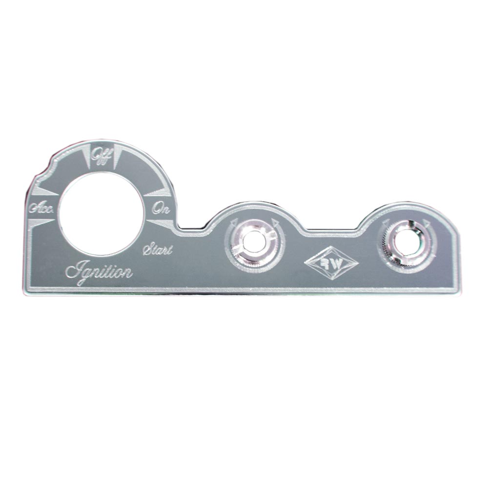 Stainless Control Plate Dimmer/Wiper/Ignition