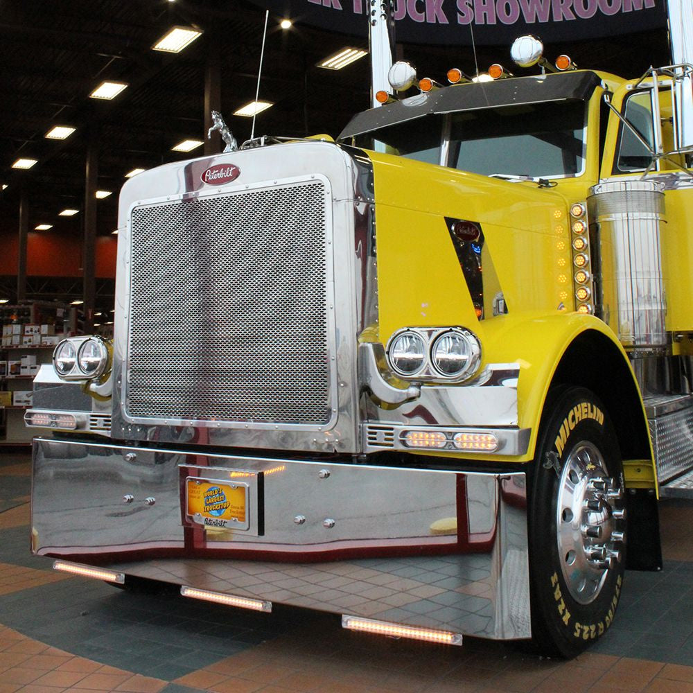 Peterbilt 378, 379 20" Texas Square Chrome Bumper
