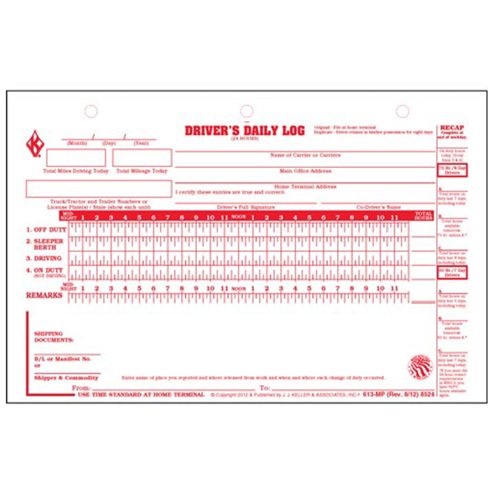 Daily Log Loose Leaf (Carbon Copy)