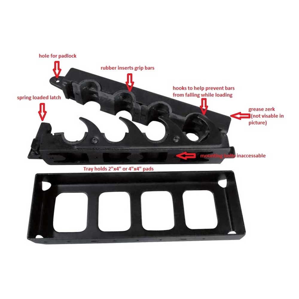 4 Bar J-Lock Load Lock Holder