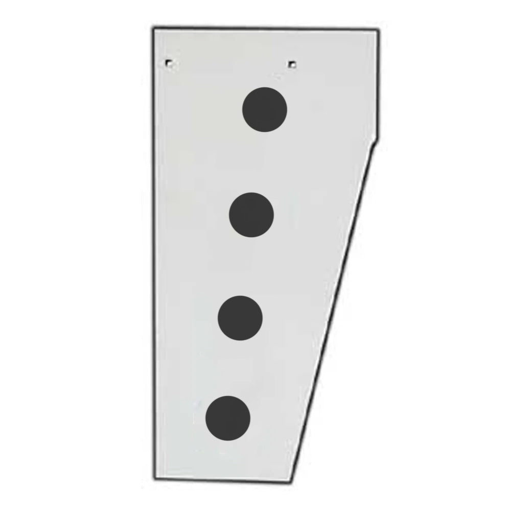 Peterbilt 379 Cowl Extension with 2" Light Cutouts