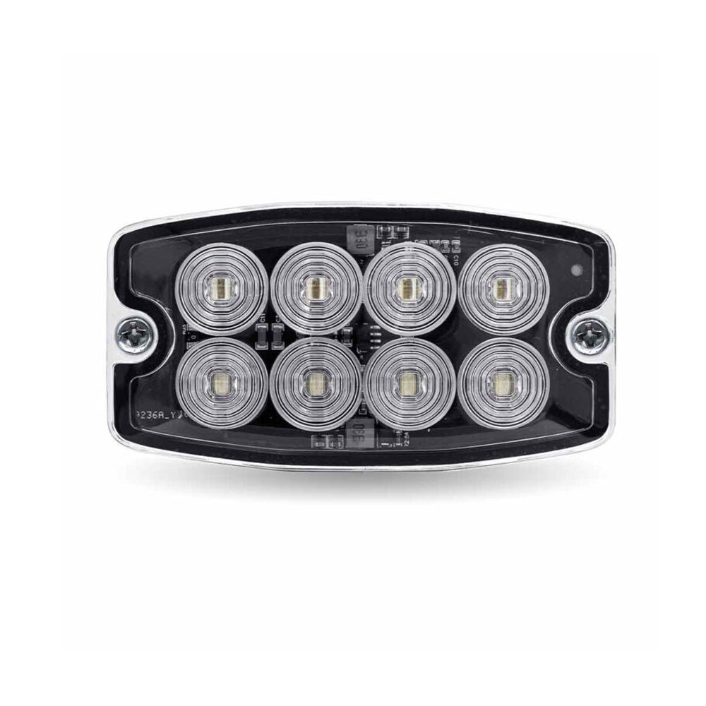 Dual Color Directional LED Eight Diode Slim Surface Strobe Light