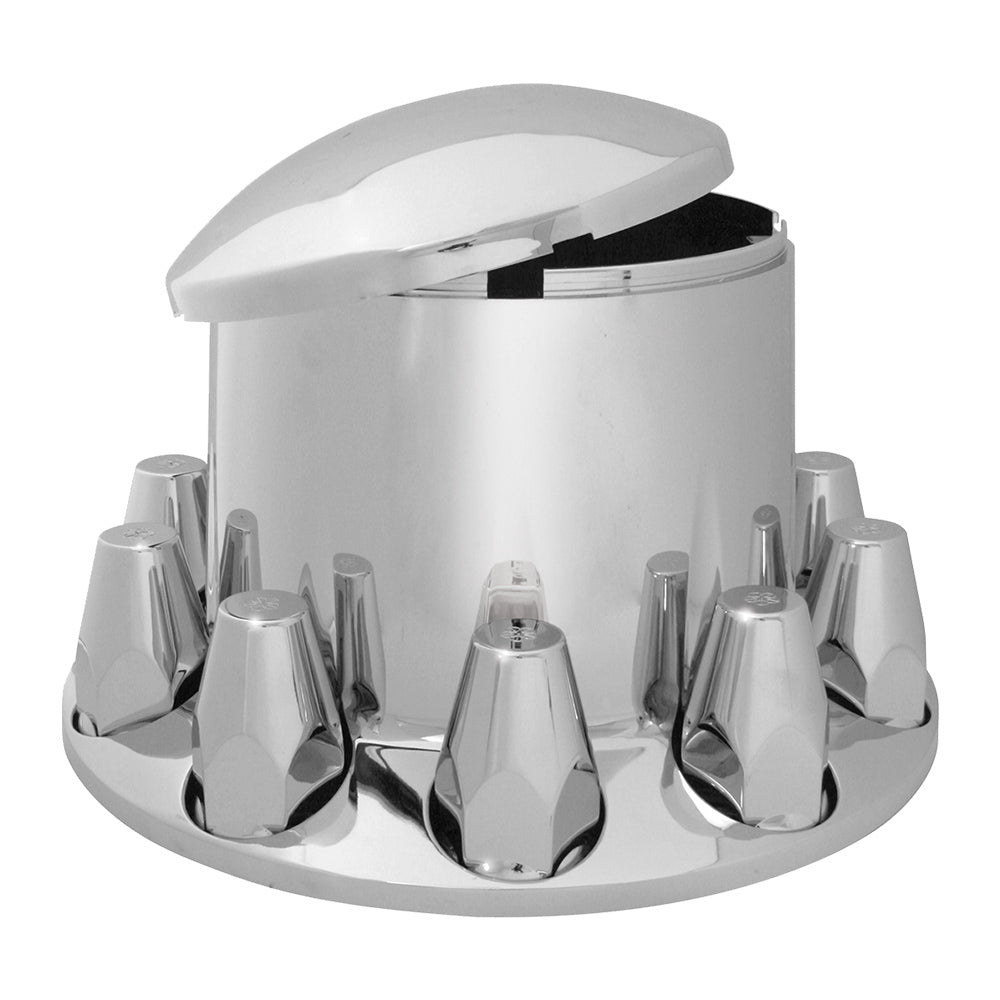 Chrome ABS Rear Axle Covers with 33mm Nut Covers