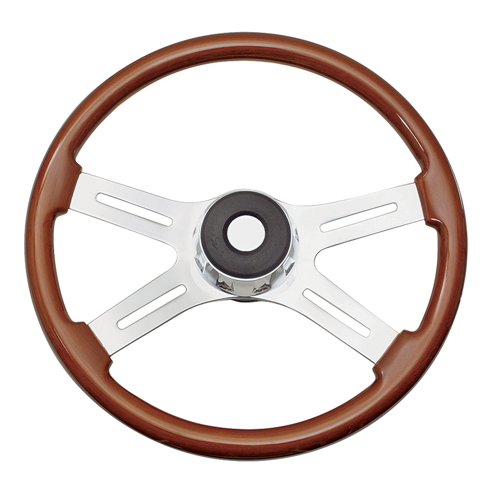 4 Spoke Rosewood Steering Wheel 20" for Peterbilt, Kenworth, Western Star, Mack