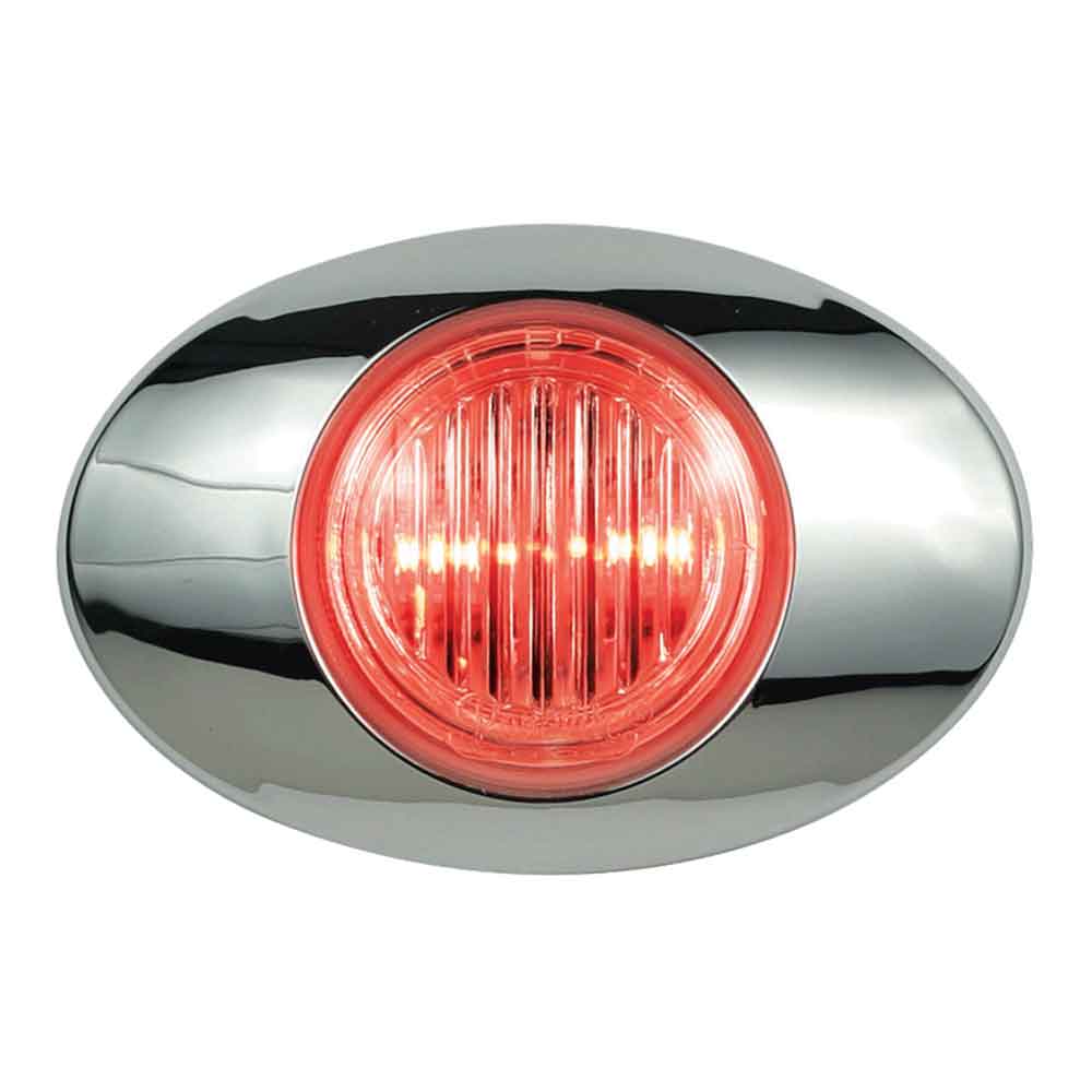 3" Red with Clear Lens 2 LED M3 Marker Light