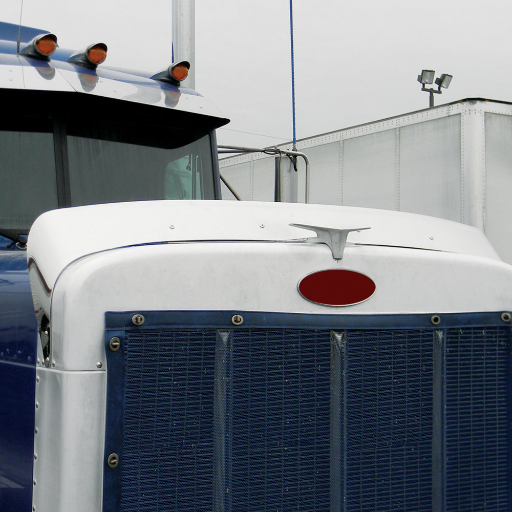 Peterbilt 379 Stainless Steel Hood Shield Bug Deflector
