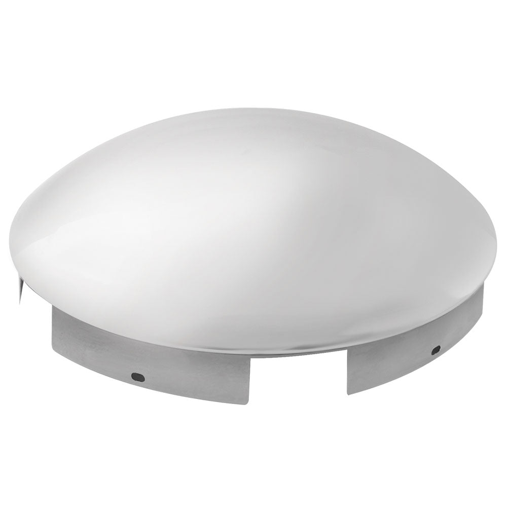 SS Dome Front Hubcap, 6 Uneven Notch, 1" Lip