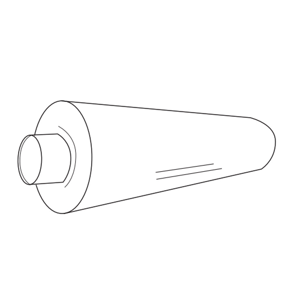 10" x 36", 3-1/2"OD Aluminized Muffler