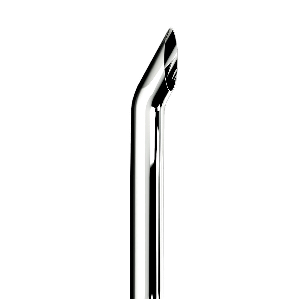 8"D x 96"L Boilermaker One-Piece Chrome Top Stack