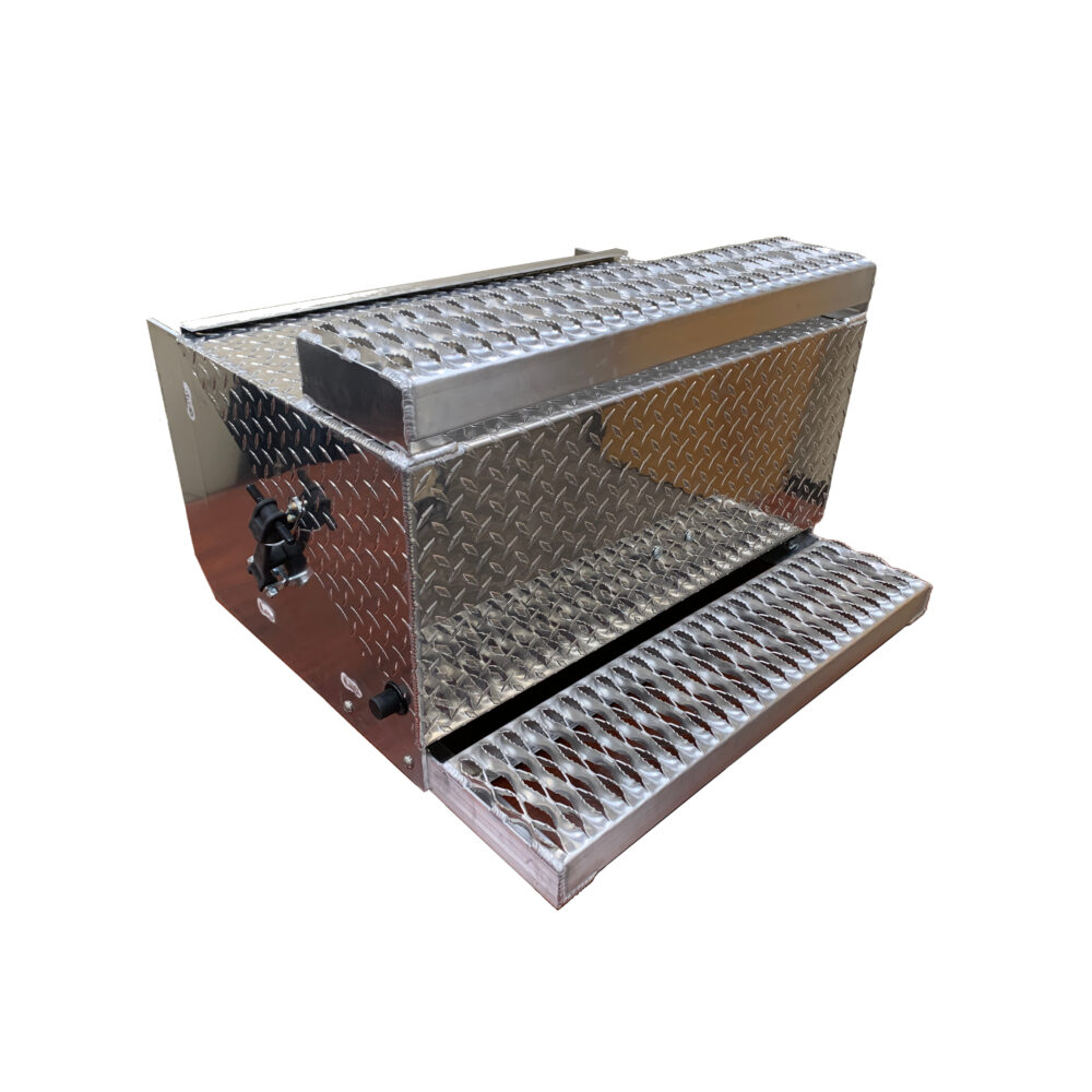 Aluminum Two Step Locking Battery Box