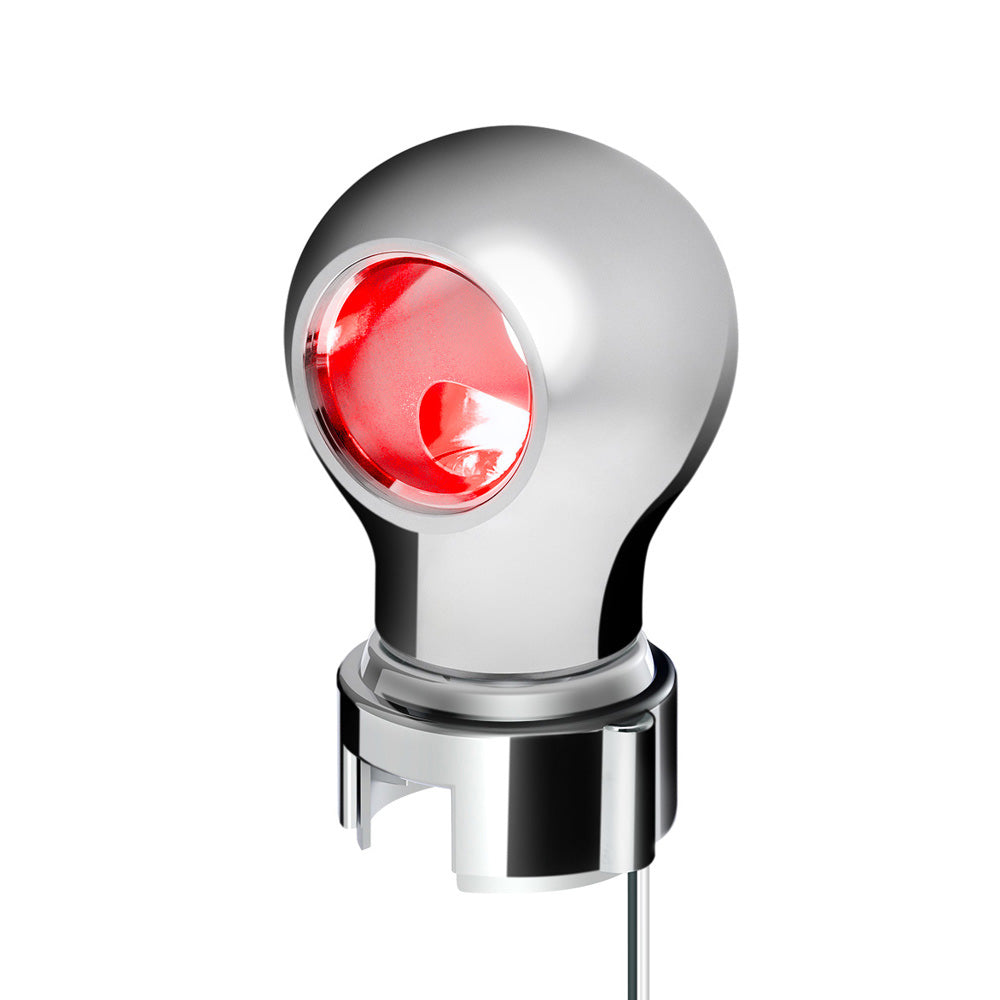 Chrome Charlotte Gearshift Knob with LED for 9/10 Speed Adapters