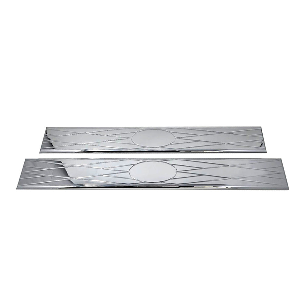 Peterbilt 2006+ Door to Floor Chrome Plated Door Sill With Oval Design