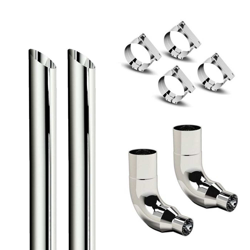 Freightliner 7-5" 120"L Slash Cut Exhaust Kit