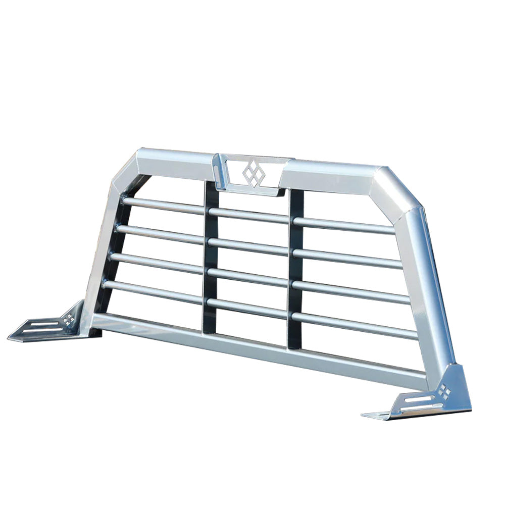 25X73 Gloss Aluminum Merritt Cab High Pick-Up Horizontal Bar Headache Rack "“ Ford SD