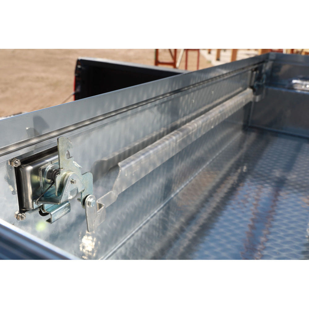 70"L x 16"D x 20"W Full-Size Pickup Truck Crossbody Box - Gloss Aluminum Finish